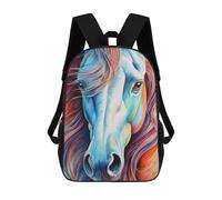sinyumoney Mochilas Infantiles Impresas En 3D Horse Close Up Portrait Mochilas Escolares Para Niños Y Niñas Mochilas De Viaje Bolsas Para Libros Para La Escuela O Viajes 17inch
