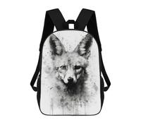 sinyumoney Mochilas Infantiles Impresas En 3D Jackal Beauty Black Ink Mochila Escolar Infantil Linda Mochila Informal Para Exteriores Para Niños Estudiantes De Secundaria 17inch