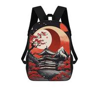 sinyumoney Mochilas Infantiles Impresas En 3D Japan Moon Landscape Mochila Escolar Infantil Linda Mochila Informal Para Exteriores Para Niños Estudiantes De Secundaria 17inch