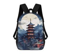 sinyumoney Mochilas Infantiles Impresas En 3D Japanese Landscapes Mochila Escolar Infantil Linda Mochila Informal Para Exteriores Para Niños Estudiantes De Secundaria 17inch