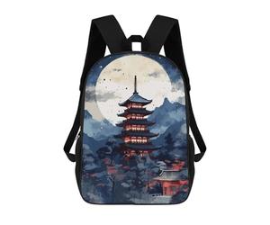 sinyumoney Mochilas Infantiles Impresas En 3D Japanese Landscapes Mochila Escolar Infantil Linda Mochila Informal Para Exteriores Para Niños Estudiantes De Secundaria 17inch