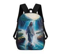 sinyumoney Mochilas Infantiles Impresas En 3D Jesus Walking on Water Mochila Escolar Infantil Linda Mochila Informal Para Exteriores Para Niños Estudiantes De Secundaria 17inch