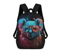 sinyumoney Mochilas Infantiles Impresas En 3D Koala with Glasses Art Print Mochilas Mochilas De Moda Casual Mochila De Día Bonitas Bolsas De Viaje Mochila Casual Para Exteriores Para Niño Y Niña