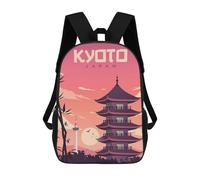 sinyumoney Mochilas Infantiles Impresas En 3D Kyoto Japan Travel Mochila Escolar Infantil Linda Mochila Informal Para Exteriores Para Niños Estudiantes De Secundaria 17inch