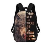 sinyumoney Mochilas Infantiles Impresas En 3D Leading The Pack Mochilas Para Libros Para Niños Y Niñas Mochila Escolar Infantil Con Bolsillos Grandes Para Niños 17inch