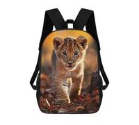 sinyumoney Mochilas Infantiles Impresas En 3D Lion Cub Mochilas Mochilas De Moda Casual Mochila De Día Bonitas Bolsas De Viaje Mochila Casual Para Exteriores Para Niño Y Niña