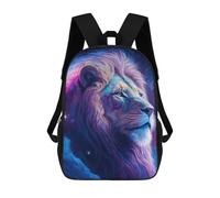 sinyumoney Mochilas Infantiles Impresas En 3D Lion Neon Mochilas Para Libros Para Niños Y Niñas Mochila Escolar Infantil Con Bolsillos Grandes Para Niños 17inch