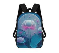 sinyumoney Mochilas Infantiles Impresas En 3D Lotus Night Garden Mochilas Escolares Para Niños Y Niñas Mochilas De Viaje Bolsas Para Libros Para La Escuela O Viajes 17inch