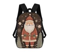 sinyumoney Mochilas Infantiles Impresas En 3D Lovely Santa Claus Xmas Mochilas Escolares Para Niños Y Niñas Mochilas De Viaje Bolsas Para Libros Para La Escuela O Viajes 17inch