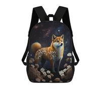 sinyumoney Mochilas Infantiles Impresas En 3D Magical Fox in Starry Night Mochilas Mochilas De Moda Casual Mochila De Día Bonitas Bolsas De Viaje Mochila Casual Para Exteriores Para Niño Y Niña