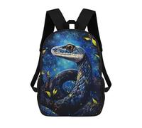sinyumoney Mochilas Infantiles Impresas En 3D Magical Night Snake Artwork Mochilas Mochilas De Moda Casual Mochila De Día Bonitas Bolsas De Viaje Mochila Casual Para Exteriores Para Niño Y Niña