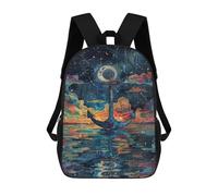 sinyumoney Mochilas Infantiles Impresas En 3D Magical Ocean Reflections Mochilas Mochilas De Moda Casual Mochila De Día Bonitas Bolsas De Viaje Mochila Casual Para Exteriores Para Niño Y Niña