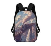 sinyumoney Mochilas Infantiles Impresas En 3D Magical Sky Train Adventure -1 Mochilas Mochilas De Moda Casual Mochila De Día Bonitas Bolsas De Viaje Mochila Casual Para Exteriores Para Niño Y Niña