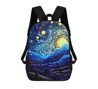sinyumoney Mochilas Infantiles Impresas En 3D Magical Starry Night Mochila Escolar Infantil Linda Mochila Informal Para Exteriores Para Niños Estudiantes De Secundaria 17inch