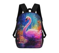 sinyumoney Mochilas Infantiles Impresas En 3D Magical Swan Reflection Mochilas Escolares Para Niños Y Niñas Mochilas De Viaje Bolsas Para Libros Para La Escuela O Viajes 17inch