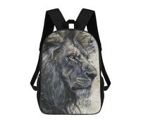 sinyumoney Mochilas Infantiles Impresas En 3D Majestic Lion Gaze Mochilas Para Libros Para Niños Y Niñas Mochila Escolar Infantil Con Bolsillos Grandes Para Niños 17inch