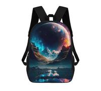 sinyumoney Mochilas Infantiles Impresas En 3D Martian Landscape Mochilas Para Libros Para Niños Y Niñas Mochila Escolar Infantil Con Bolsillos Grandes Para Niños 17inch