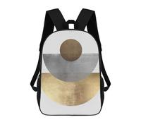 sinyumoney Mochilas Infantiles Impresas En 3D Metal And Gold Art 02 Mochila Escolar Infantil Linda Mochila Informal Para Exteriores Para Niños Estudiantes De Secundaria 17inch