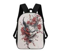 sinyumoney Mochilas Infantiles Impresas En 3D Minimalist Japanese Oni Mochilas Para Libros Para Niños Y Niñas Mochila Escolar Infantil Con Bolsillos Grandes Para Niños 17inch