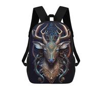 sinyumoney Mochilas Infantiles Impresas En 3D Mystical Cosmic Deer Mochilas Mochilas De Moda Casual Mochila De Día Bonitas Bolsas De Viaje Mochila Casual Para Exteriores Para Niño Y Niña
