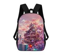 sinyumoney Mochilas Infantiles Impresas En 3D Neon Cityscape A Futuristic Vision Mochilas Para Libros Para Niños Y Niñas Mochila Escolar Infantil Con Bolsillos Grandes Para Niños 17inch