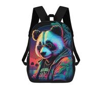 sinyumoney Mochilas Infantiles Impresas En 3D Neon Panda Sunset Mochilas Para Libros Para Niños Y Niñas Mochila Escolar Infantil Con Bolsillos Grandes Para Niños 17inch