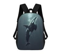 sinyumoney Mochilas Infantiles Impresas En 3D Ocean Orca Whale Killer Mochila Escolar Infantil Linda Mochila Informal Para Exteriores Para Niños Estudiantes De Secundaria 17inch
