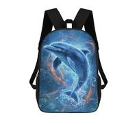 sinyumoney Mochilas Infantiles Impresas En 3D Oceanic Serenity Dolphin Dance Mochilas Mochilas De Moda Casual Mochila De Día Bonitas Bolsas De Viaje Mochila Casual Para Exteriores Para Niño Y Niña