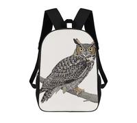 sinyumoney Mochilas Infantiles Impresas En 3D Owl Portrait Mochilas Mochilas De Moda Casual Mochila De Día Bonitas Bolsas De Viaje Mochila Casual Para Exteriores Para Niño Y Niña