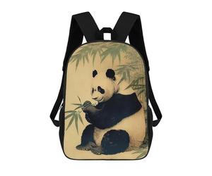 sinyumoney Mochilas Infantiles Impresas En 3D Panda Bamboo Japan Mochilas Para Libros Para Niños Y Niñas Mochila Escolar Infantil Con Bolsillos Grandes Para Niños 17inch