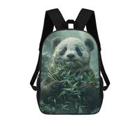 sinyumoney Mochilas Infantiles Impresas En 3D Panda Bear Eating Bamboo Mochilas Para Libros Para Niños Y Niñas Mochila Escolar Infantil Con Bolsillos Grandes Para Niños 17inch