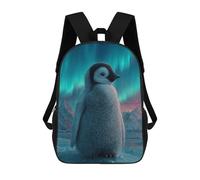 sinyumoney Mochilas Infantiles Impresas En 3D Penguin Aurora Borealis-3 Mochilas Mochilas De Moda Casual Mochila De Día Bonitas Bolsas De Viaje Mochila Casual Para Exteriores Para Niño Y Niña
