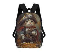 sinyumoney Mochilas Infantiles Impresas En 3D Pirate Cat Treasure Chest-28 Mochilas Mochilas De Moda Casual Mochila De Día Bonitas Bolsas De Viaje Mochila Casual Para Exteriores Para Niño Y Niña
