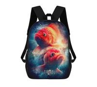 sinyumoney Mochilas Infantiles Impresas En 3D Pisces Zodiac Sign with Two Fish Mochila Escolar Infantil Linda Mochila Informal Para Exteriores Para Niños Estudiantes De Secundaria 17inch