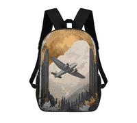 sinyumoney Mochilas Infantiles Impresas En 3D Plane Realm Mochila Escolar Infantil Linda Mochila Informal Para Exteriores Para Niños Estudiantes De Secundaria 17inch