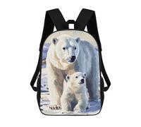 sinyumoney Mochilas Infantiles Impresas En 3D Polar Bear Family Mochila Escolar Infantil Linda Mochila Informal Para Exteriores Para Niños Estudiantes De Secundaria 17inch