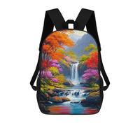 sinyumoney Mochilas Infantiles Impresas En 3D Rainbow Waterfall Scenery Mochilas Mochilas De Moda Casual Mochila De Día Bonitas Bolsas De Viaje Mochila Casual Para Exteriores Para Niño Y Niña