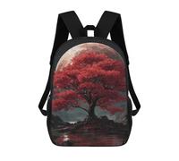 sinyumoney Mochilas Infantiles Impresas En 3D Red Moonlit Tree Reflections -1 Mochilas Mochilas De Moda Casual Mochila De Día Bonitas Bolsas De Viaje Mochila Casual Para Exteriores Para Niño Y Niña