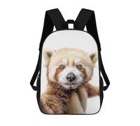 sinyumoney Mochilas Infantiles Impresas En 3D Red Panda Selfie Mochila Escolar Infantil Linda Mochila Informal Para Exteriores Para Niños Estudiantes De Secundaria 17inch