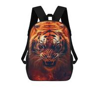 sinyumoney Mochilas Infantiles Impresas En 3D Roaring Tiger Portrait Mochilas Para Libros Para Niños Y Niñas Mochila Escolar Infantil Con Bolsillos Grandes Para Niños 17inch