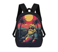 sinyumoney Mochilas Infantiles Impresas En 3D SantaClaus Holiday Mochila Escolar Infantil Linda Mochila Informal Para Exteriores Para Niños Estudiantes De Secundaria 17inch
