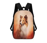 sinyumoney Mochilas Infantiles Impresas En 3D Shetland Sheepdog Animal Mochilas Para Libros Para Niños Y Niñas Mochila Escolar Infantil Con Bolsillos Grandes Para Niños 17inch