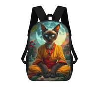 sinyumoney Mochilas Infantiles Impresas En 3D Siamese Cat Mystic Mochilas Escolares Para Niños Y Niñas Mochilas De Viaje Bolsas Para Libros Para La Escuela O Viajes 17inch
