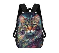 sinyumoney Mochilas Infantiles Impresas En 3D Siberian Cat Painting Mochilas Escolares Para Niños Y Niñas Mochilas De Viaje Bolsas Para Libros Para La Escuela O Viajes 17inch