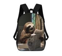 sinyumoney Mochilas Infantiles Impresas En 3D Sloth on The Toilet Flash Mochila Escolar Infantil Linda Mochila Informal Para Exteriores Para Niños Estudiantes De Secundaria 17inch