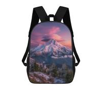 sinyumoney Mochilas Infantiles Impresas En 3D Snow-Capped Mountain Sunset-1 Mochilas Mochilas De Moda Casual Mochila De Día Bonitas Bolsas De Viaje Mochila Casual Para Exteriores Para Niño Y Niña