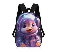 sinyumoney Mochilas Infantiles Impresas En 3D Space Baby Duck Mochilas Para Libros Para Niños Y Niñas Mochila Escolar Infantil Con Bolsillos Grandes Para Niños 17inch
