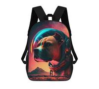 sinyumoney Mochilas Infantiles Impresas En 3D Space Dog Adventure -1 Mochila Escolar Infantil Linda Mochila Informal Para Exteriores Para Niños Estudiantes De Secundaria 17inch