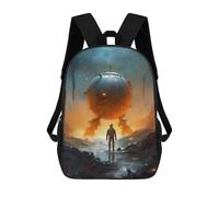 sinyumoney Mochilas Infantiles Impresas En 3D Space Explorer's Journey -11 Mochila Escolar Infantil Linda Mochila Informal Para Exteriores Para Niños Estudiantes De Secundaria 17inch