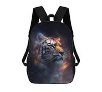 sinyumoney Mochilas Infantiles Impresas En 3D Space Tiger Mochilas Para Libros Para Niños Y Niñas Mochila Escolar Infantil Con Bolsillos Grandes Para Niños 17inch